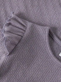 NAME IT Bluse Blitta Lavender Gray Melange